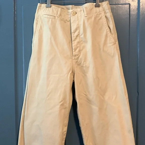 Buck Mason Baja Twill Pants Warm White 28 - Picture 2 of 8